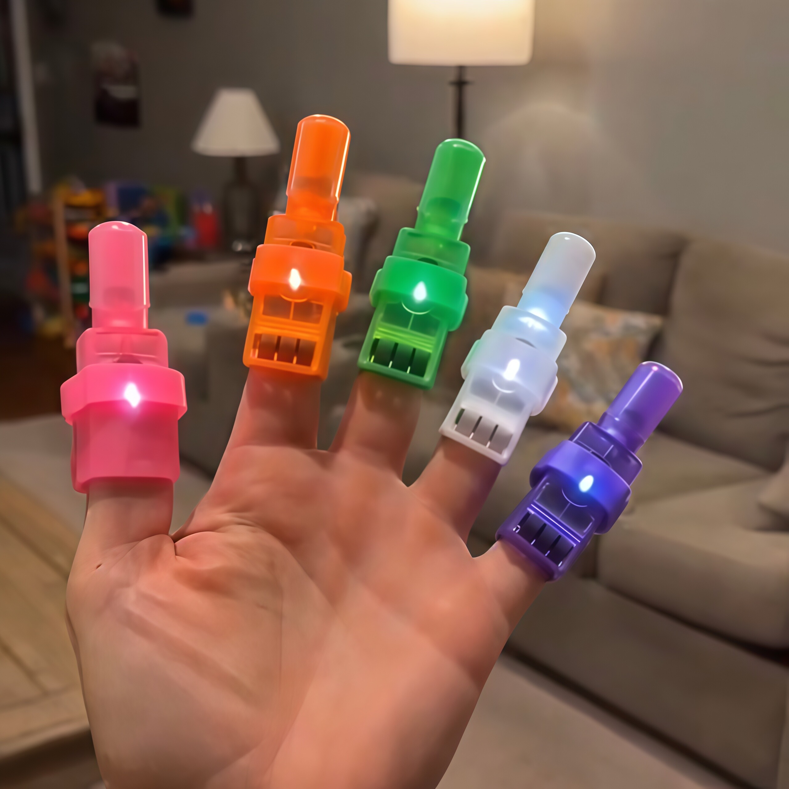Halloween glowing finger projector lamp