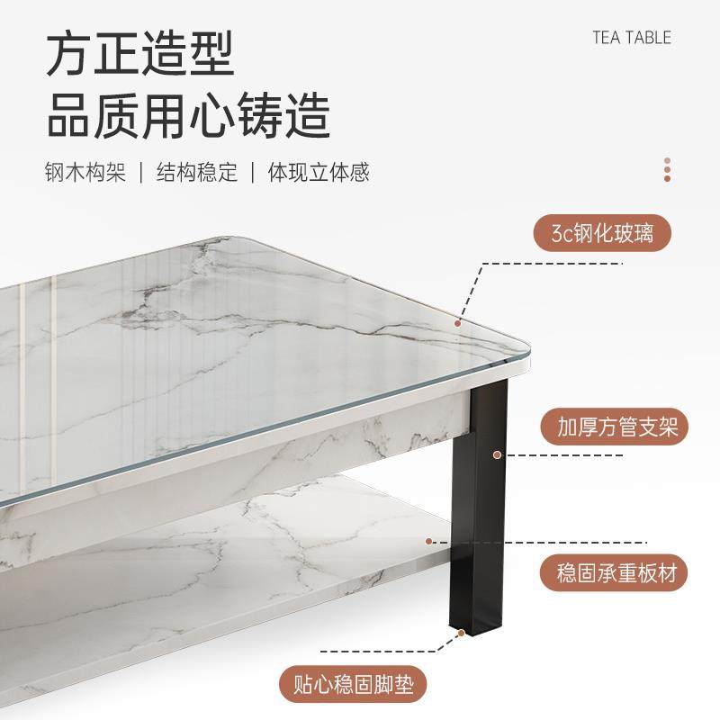 U茶几桌客厅家用轻奢出租屋现代小户型茶桌玻璃茶几沙发边几小桌,淘宝优惠券,粉丝福利购,淘宝优惠卷