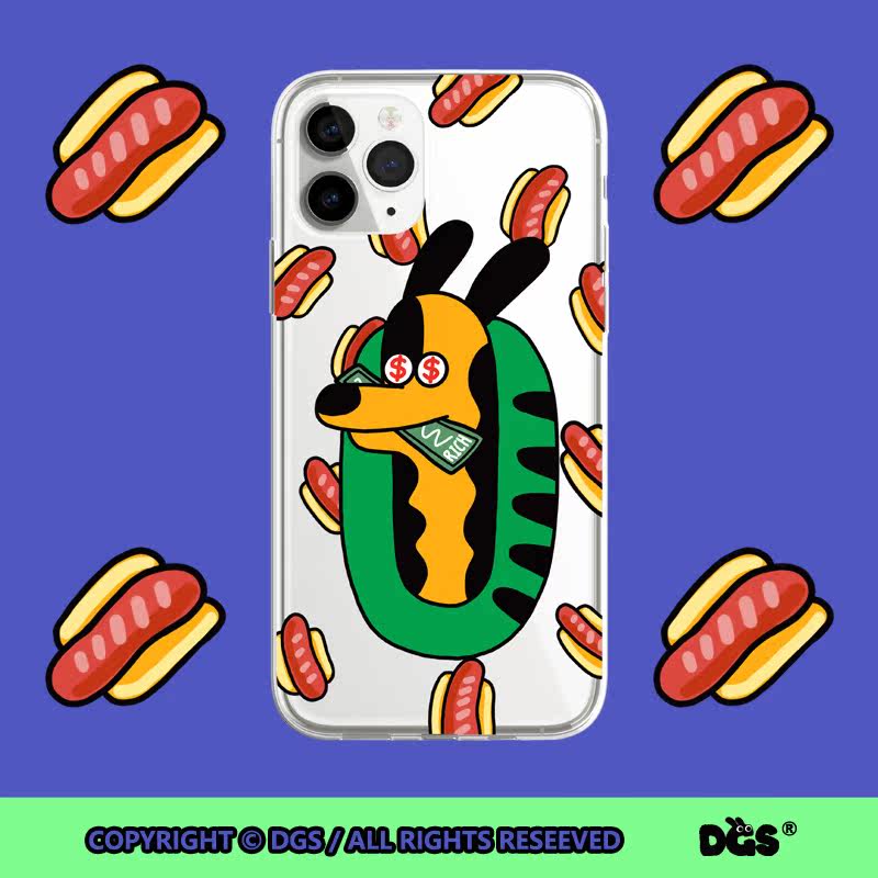 Dgs道格斯 美金热狗dodo道道适用苹果11promax8pxrxs华为手机壳 Dgs道格斯 淘优券