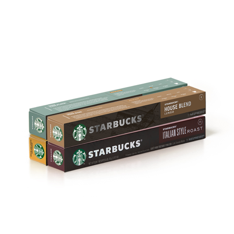 星巴克咖啡nespresso星巴克胶囊咖啡浓缩美式4盒40粒