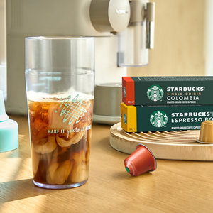 星巴克咖啡家享Nespresso胶囊咖啡浓缩烘焙黑咖啡3盒