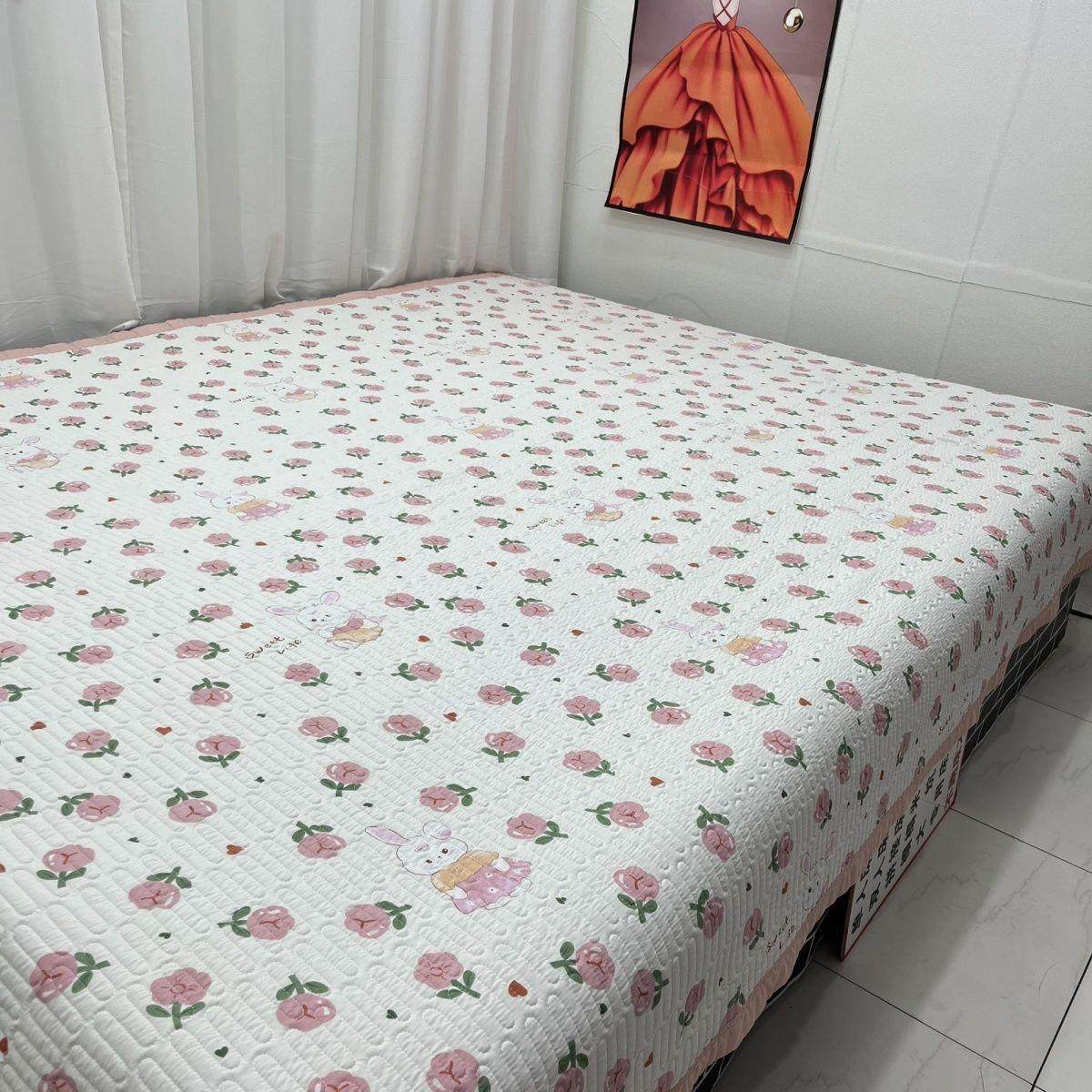 大床单3米超大纯棉床盖农村土炕盖榻榻米四季通用新款三层夹棉大,淘宝优惠券,粉丝福利购,淘宝优惠卷