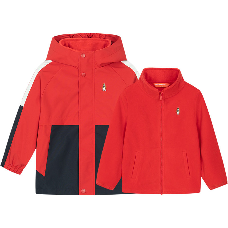 【一衣三穿】暇步士童装儿童三合一风衣男童女童可拆卸三防外套,淘宝优惠券,粉丝福利购,淘宝优惠卷