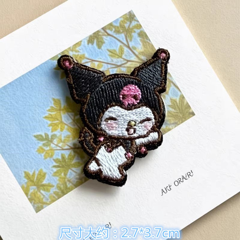 自粘款卡通可爱库洛米美乐蒂鞋花装饰贴布DIY洞洞鞋扣配饰补丁贴,淘宝优惠券,粉丝福利购,淘宝优惠卷