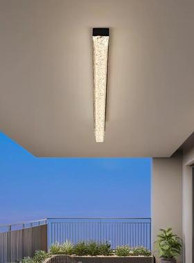 意式吸顶灯阳台灯现代简约极简高级感一字长条走廊过道玄关吸顶灯