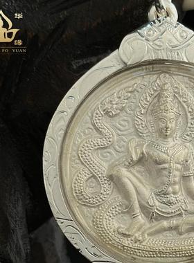 泰国佛牌正品泽度金白月光