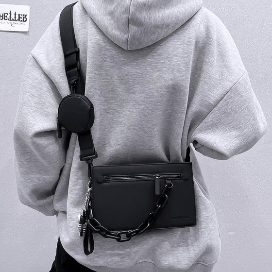 Trendy Crossbody Bag Men's Niche Box Bag