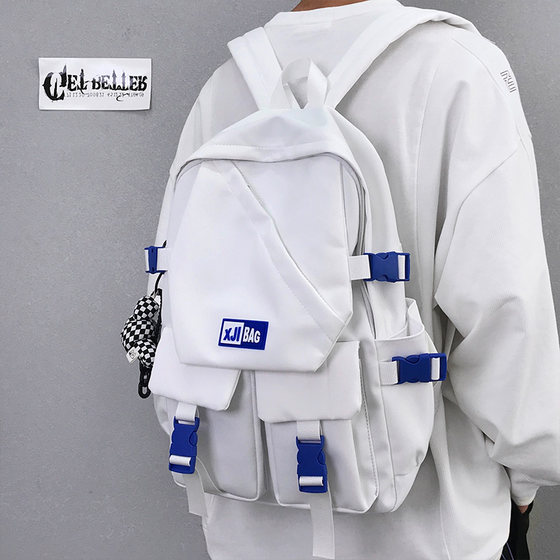 Trendy workwear style casual backpack for men large capacity