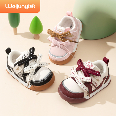 炜俊亿足红色女宝宝学步鞋开春季婴儿鞋子1一3岁软底机能鞋女童鞋