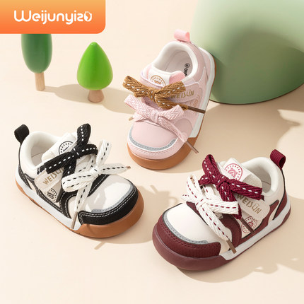炜俊亿足红色女宝宝学步鞋开春季婴儿鞋子1一3岁软底机能鞋女童鞋