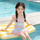 ເດັກຍິງ summer ຫວານ bow ແຍກ swimsuit