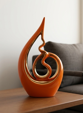 现代简约抽象陶瓷艺术雕塑摆件