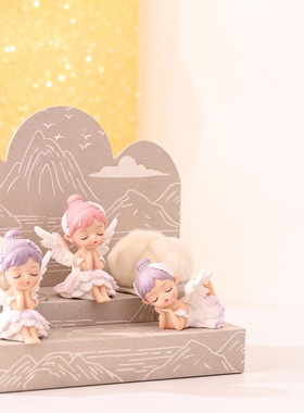 可爱小天使二次元树脂桌面摆件