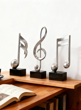 音乐符号金属摆件书桌客厅装饰