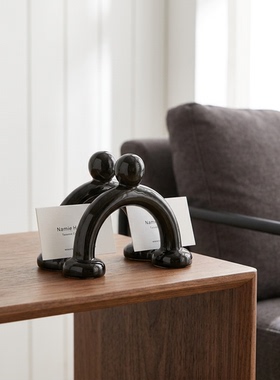 创意拱门造型手工黑色家居摆件