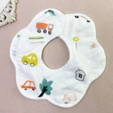 Водонепроницаемый детский хлопковый нагрудник для еды, марлевый слюнявчик, шарф, хорошо впитывает воду