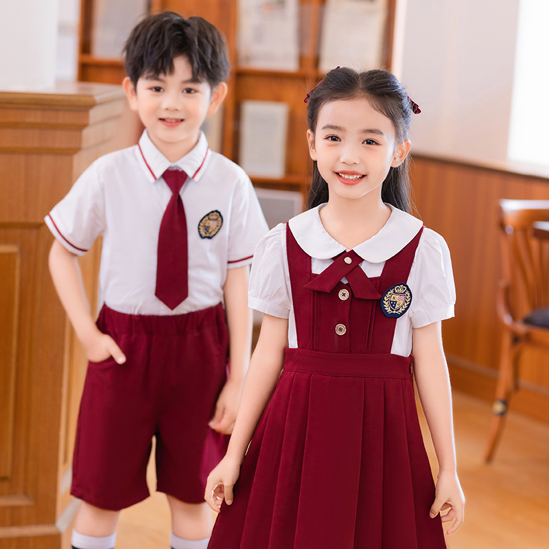 六一儿童合唱服小学生诗朗诵演出服女童服装幼儿园夏季毕业照班服