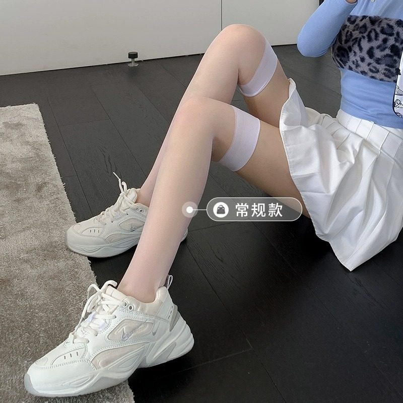 蝴蝶结长筒袜女薄款黑色白过膝JK大腿半截高筒丝袜lolita日系甜美,淘宝优惠券,粉丝福利购,淘宝优惠卷