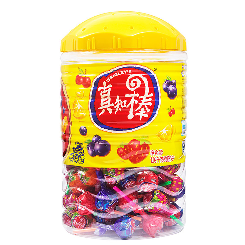 真知棒108支桶装什锦棒棒糖花束水果味糖果哪吒零食六一儿童送礼,淘宝优惠券,粉丝福利购,淘宝优惠卷