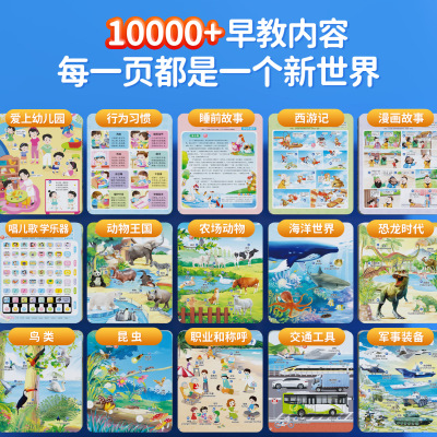 大场景绘本式会说话的早教有声书