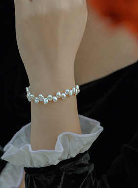 天然淡水巴洛克珍珠高级感手链