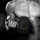 Dumbbells for men's fitness home hexagonal rubber solid