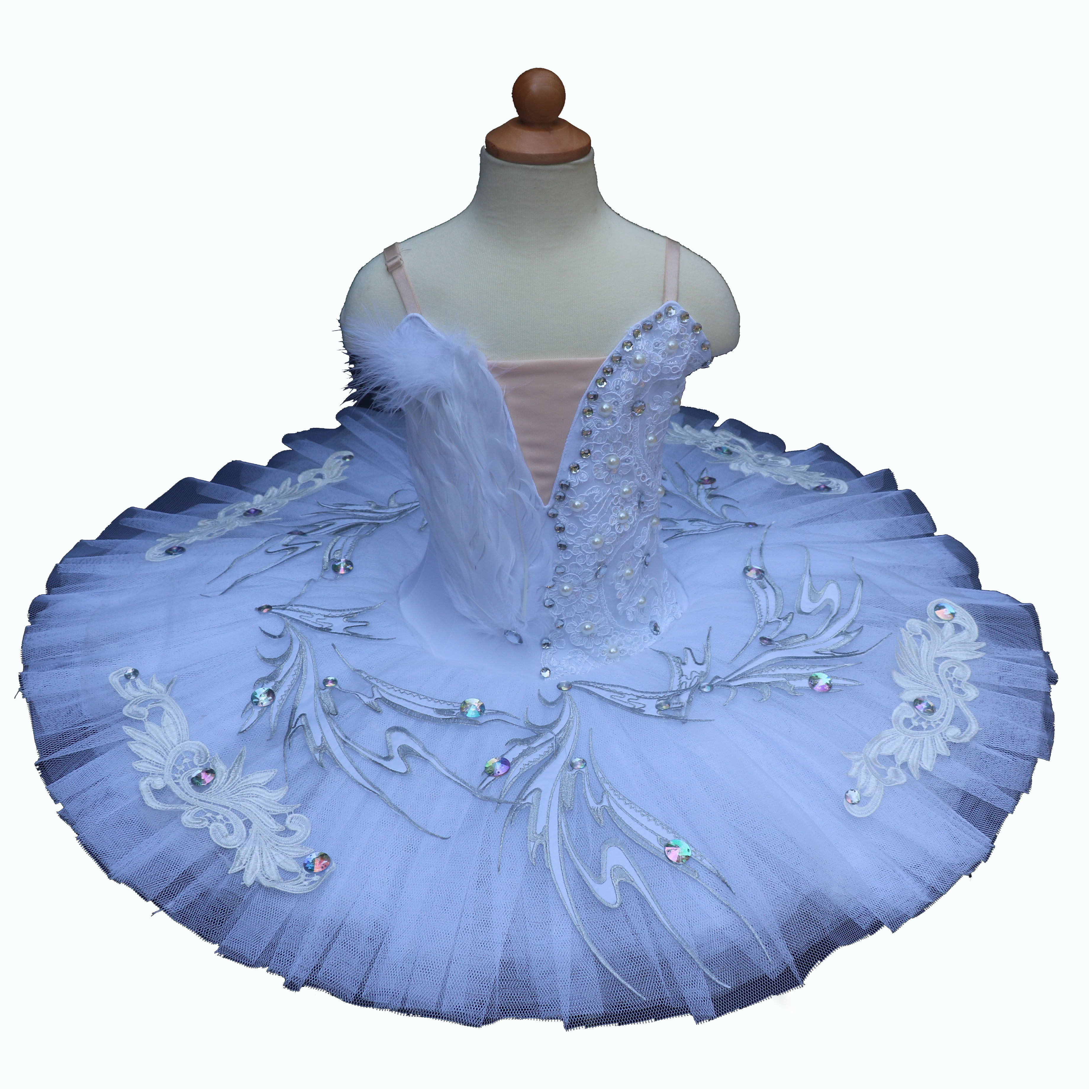 新款儿童高档芭蕾舞裙女演出服白色吊带蓬蓬纱TUTU裙舞台装表演服,淘宝优惠券,粉丝福利购,淘宝优惠卷