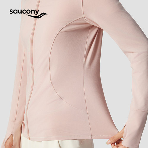 Saucony索康尼官方女子经典百搭宽松时尚休闲运动针织外套 - 图1