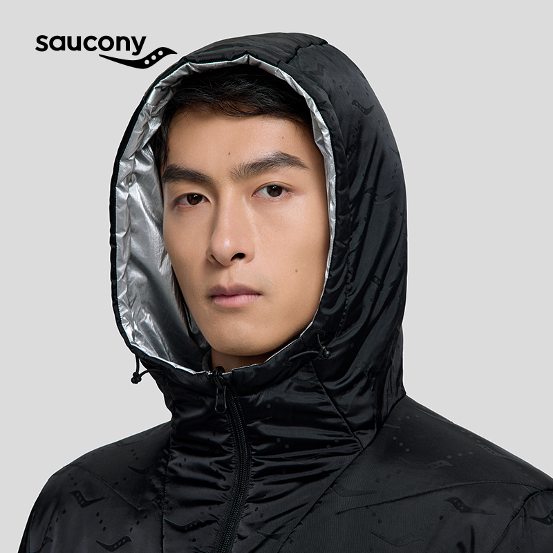 Saucony索康尼官方正品男子舒适正反两穿保暖个性时尚潮运动外套