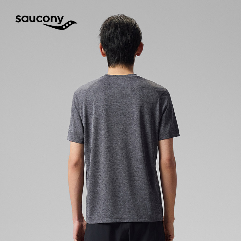 Saucony索康尼官方春季男子运动速干短袖针织衫吸汗透气亲肤舒适,淘宝优惠券,粉丝福利购,淘宝优惠卷