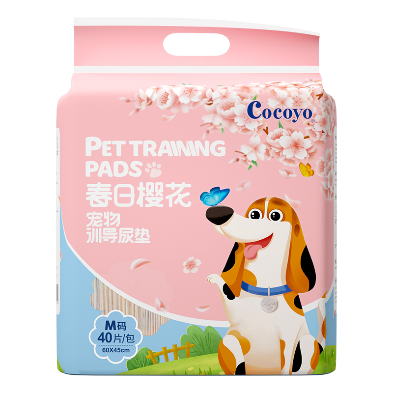 Cocoyo狗狗尿垫宠物加厚消臭尿片猫咪生产垫春日樱花宠物训导尿垫-图1