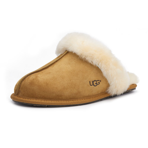 UGG 秋冬新款防污系列包头平底保暖居家毛毛拖鞋女鞋5661/1106872 - 图0