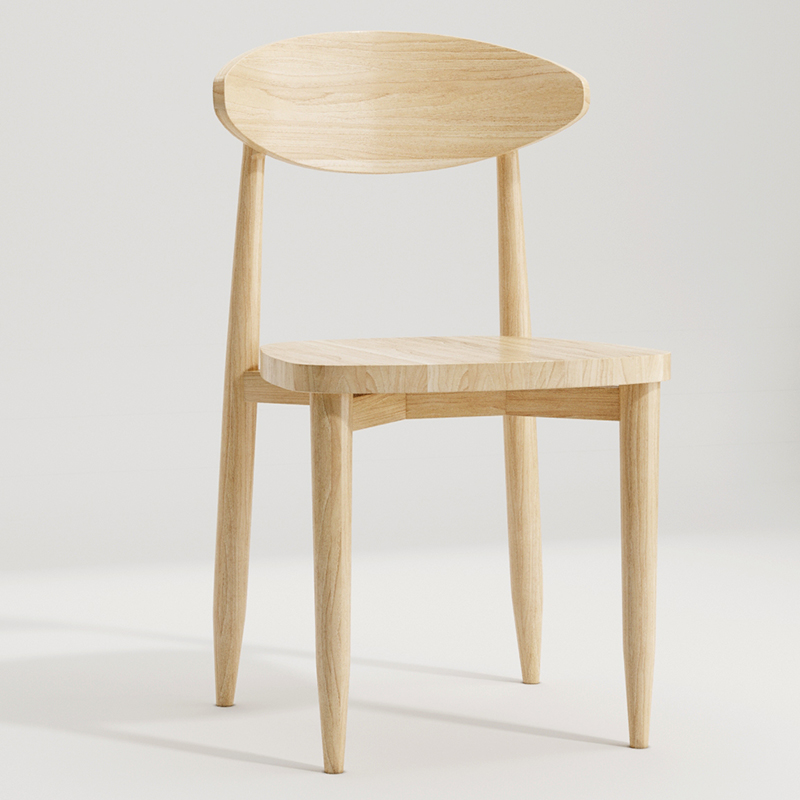 北欧实木餐椅木质椅子太空椅子白蜡木实木餐椅家用饭桌配套椅子