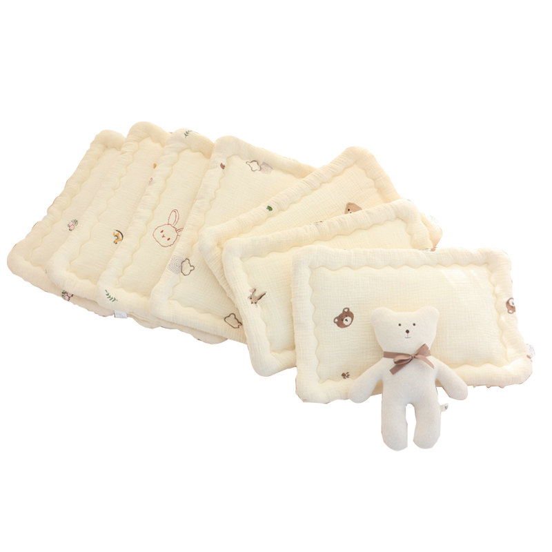 婴儿枕头纯棉新生儿云片枕四季通用初生宝宝枕垫豆豆绒平枕垫巾,淘宝优惠券,粉丝福利购,淘宝优惠卷