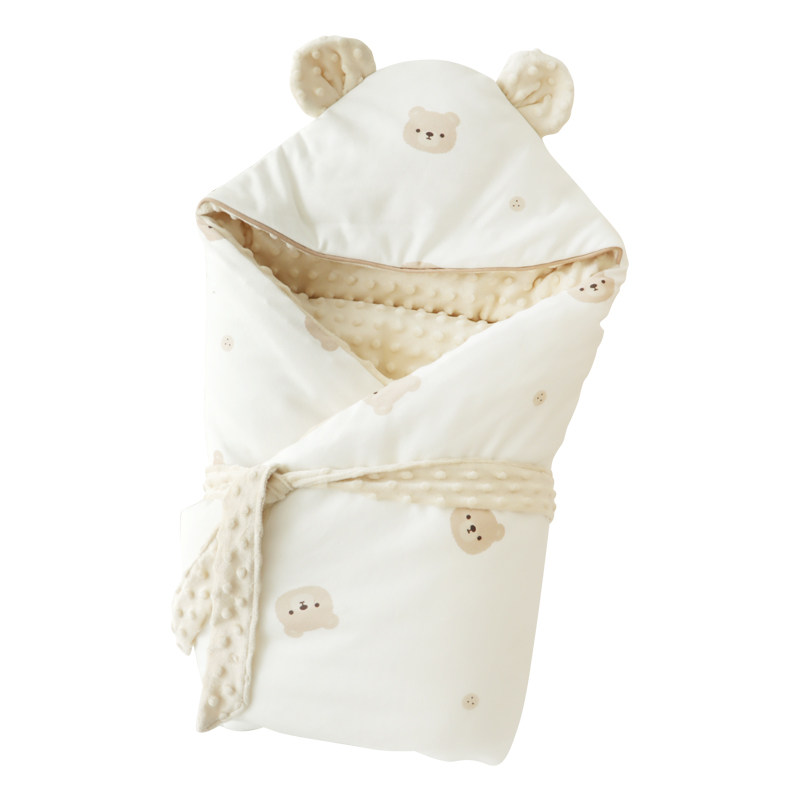 新生秋冬季款外出包被纯棉初生抱被 玄乐语婴童抱被/抱毯