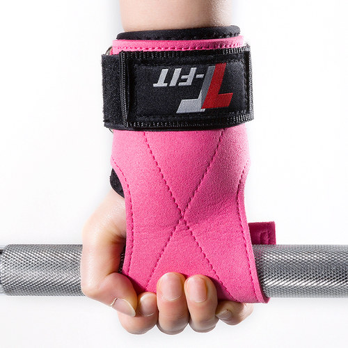 体圣助力带女健身手套引体握力带牛皮防滑单杠辅助硬拉护掌男护腕 - 图3