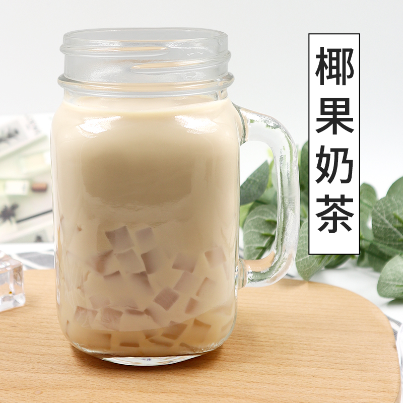 爵世1.5kg12包整箱商用香园原味椰果粒珍珠奶茶店专用冰粥水果捞 - 图1