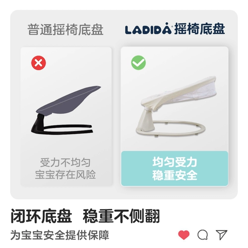 Ladida Ladida Coaxing Sleep Artifacts, ребенок, лежащий на спящем электрическом кресле, чтобы успокоить ноутбук