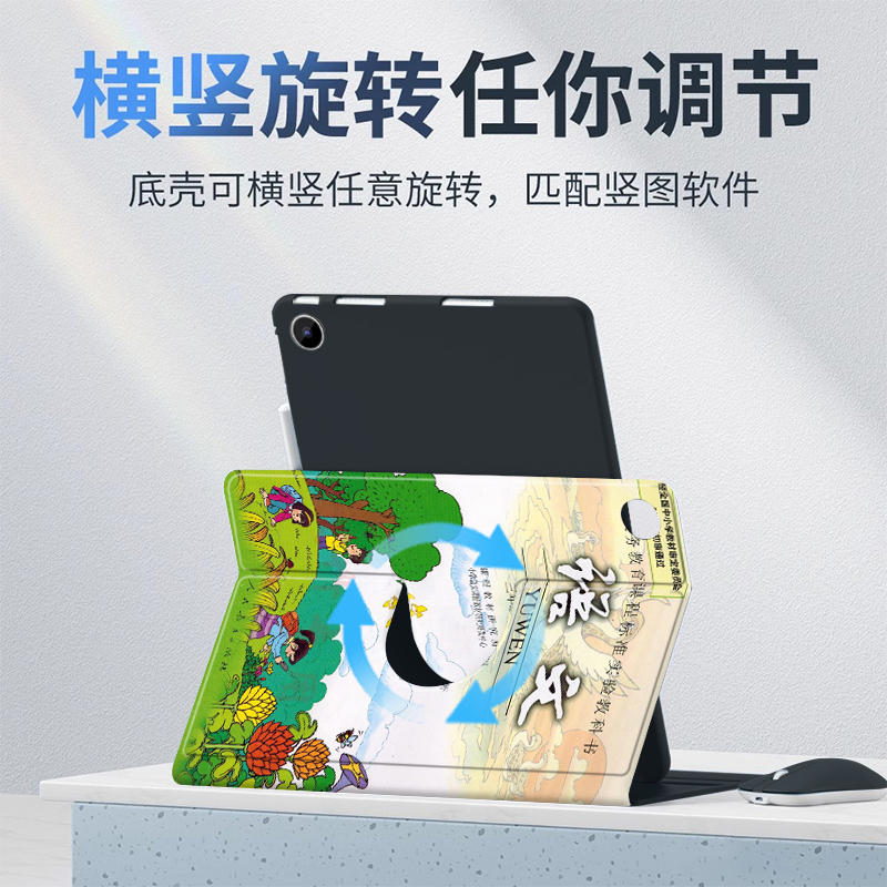 360旋转适用苹果ipadair6/5专用保护套2024pro11磁吸mini7新款平板壳10.2寸ipad7/8/9语文九十代超薄防摔2019-图1
