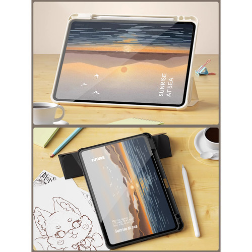 适用于荣耀平板10保护套2024新款荣耀x8pro保护壳11.5英寸带笔槽padx9pro全包GTPro12.3亚克力v6防摔海上日出 - 图1