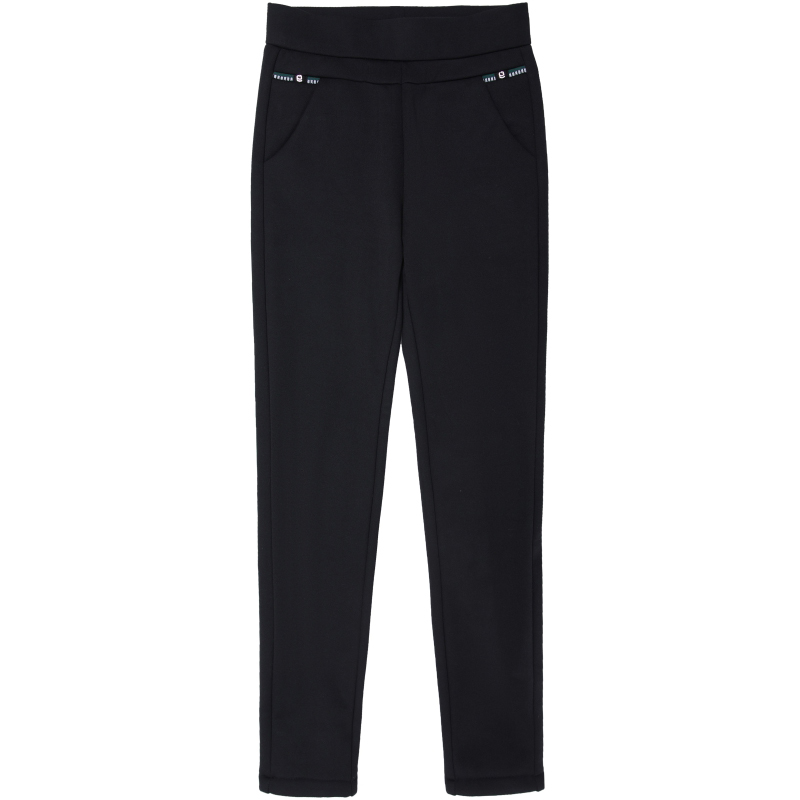 中年妈妈裤子加绒秋冬季高腰休闲裤 满庭春休闲裤