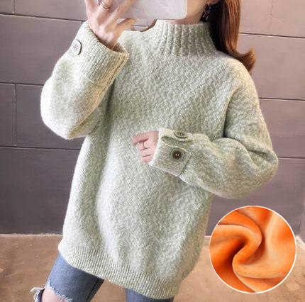 哺乳期冬装加绒加厚哺乳打底衫毛衣 宫适哺乳衣/月子服