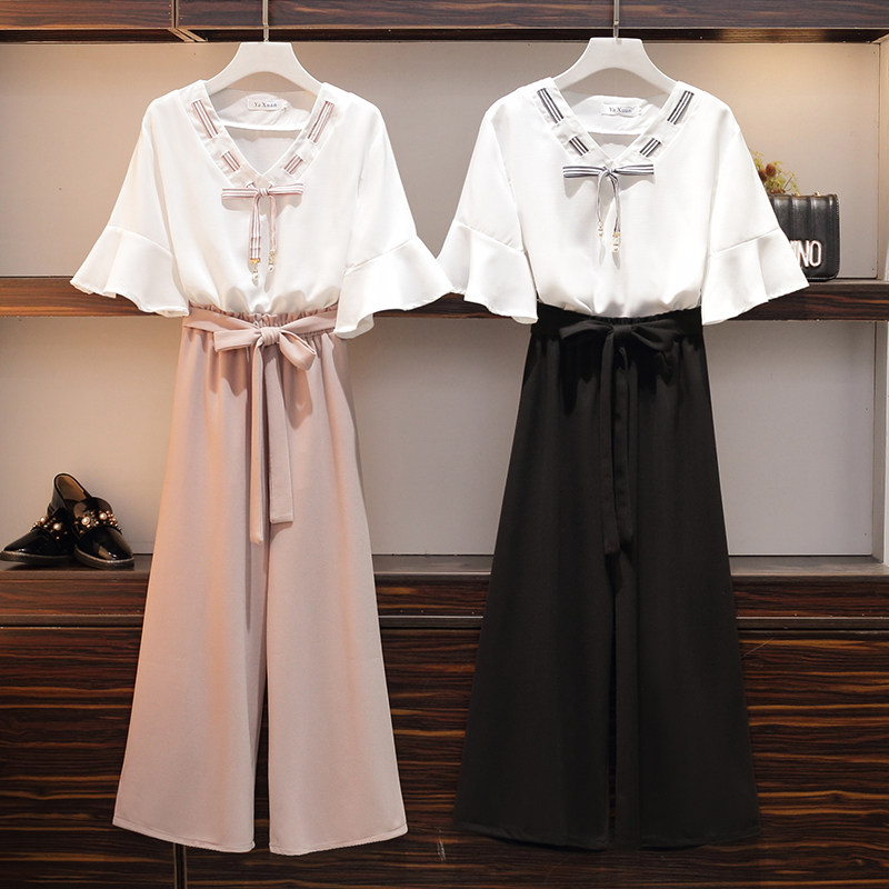 外出新款雪纺衫哺乳喂奶衣服阔腿裤 宫适哺乳衣/月子服