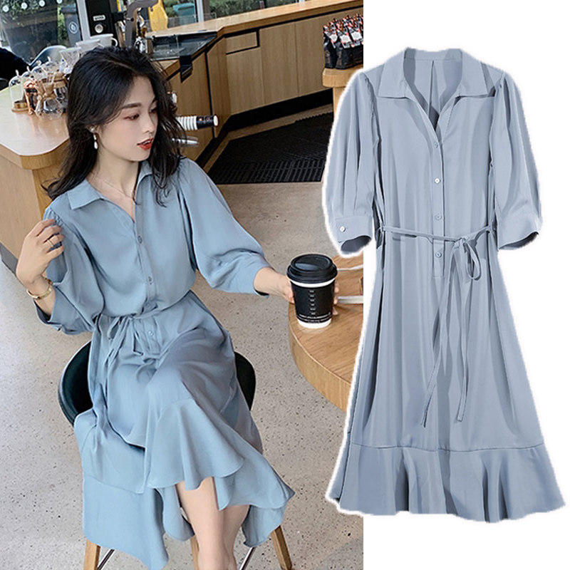 哺乳秋辣妈收腰显瘦潮服雪纺哺乳裙 宫适哺乳衣/月子服