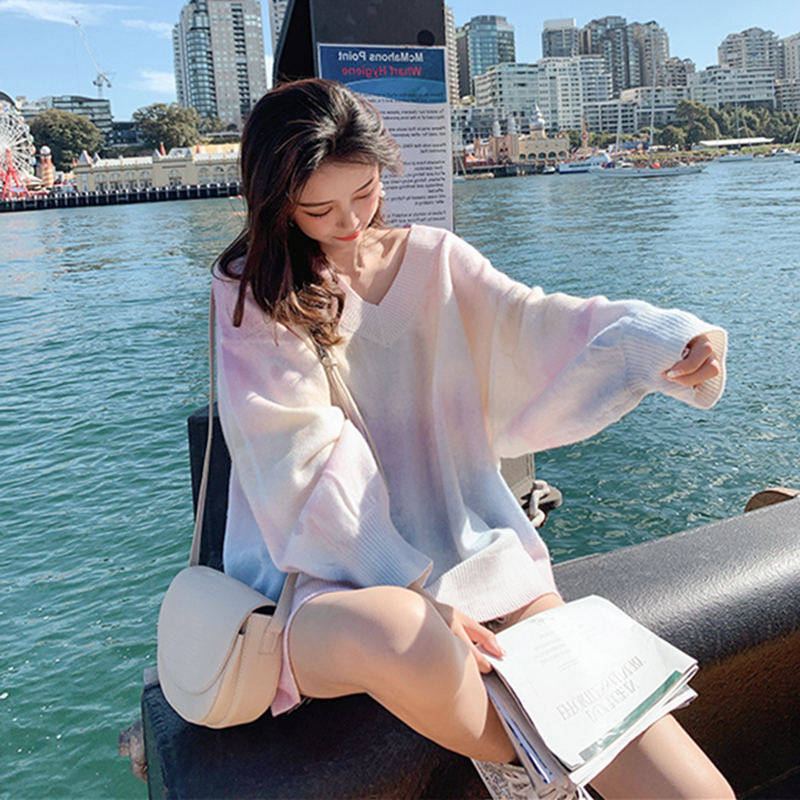 哺乳装外出时尚春秋宽松针织衫卫衣 宫适哺乳衣/月子服