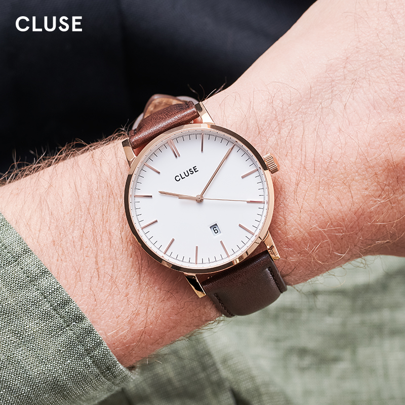 商务皮带日历男士大表盘石英手表 新款艾瑞维斯系列 CLUSE2019 40mm 商务皮带日历男士大表盘石英手表 新款艾瑞维斯系列 CLUSE2019 40mm