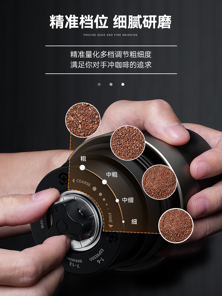 nicoh便携式咖啡机研磨一体机电动磨豆家用小型手冲美式萃取露营 - 图0