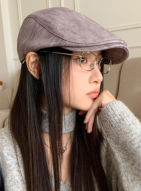 复古画家帽时尚春秋季贝雷帽透气