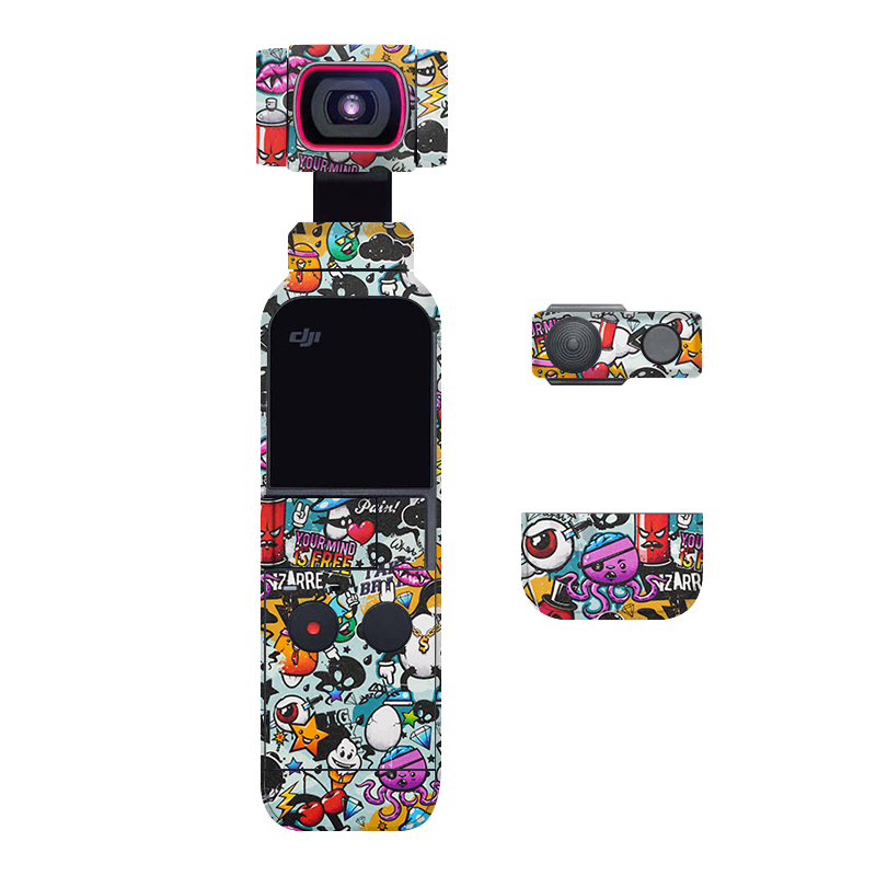 美本堂适用DJI OSMO Pocket 2 贴纸大疆DJIPocket2帖皮保护膜3M - 图3