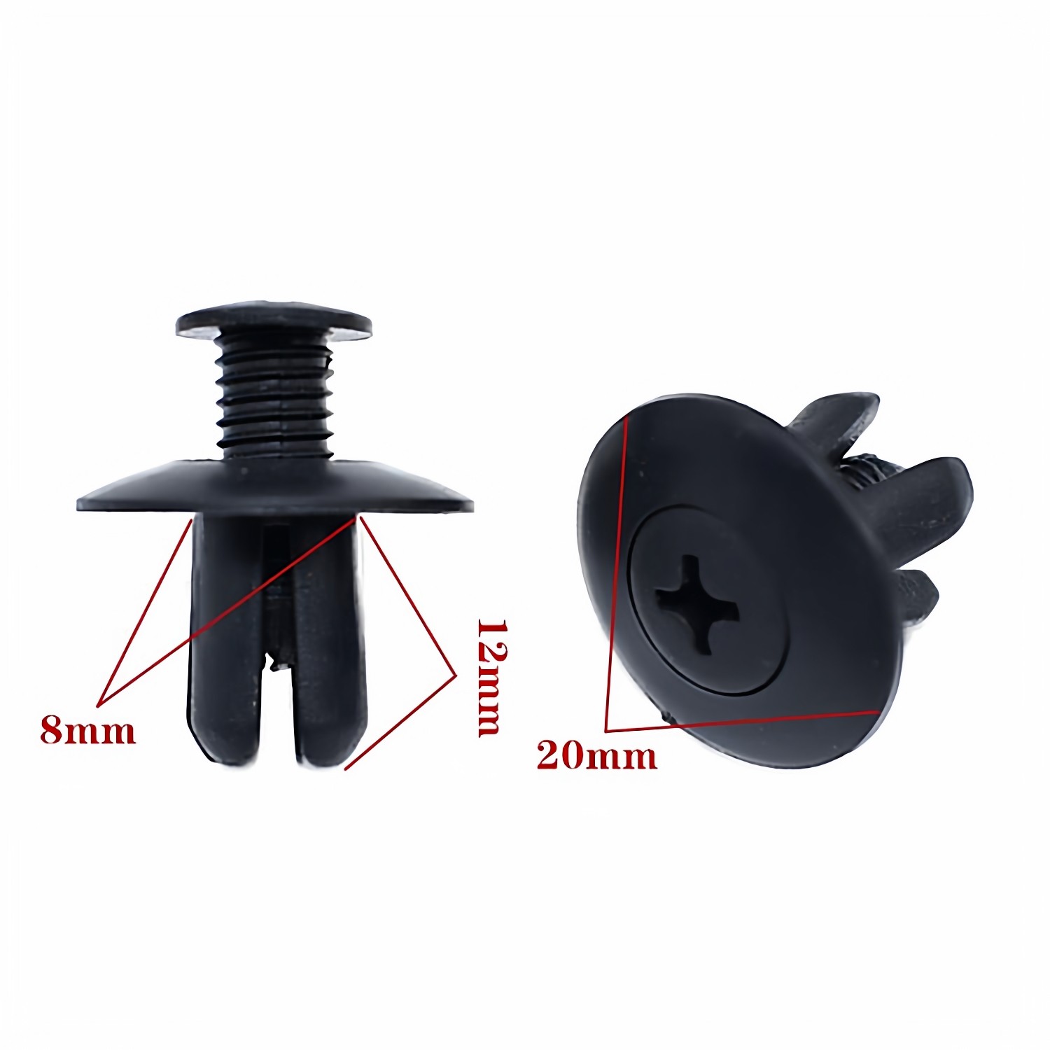 通用尼龙膨胀螺丝穿心钉叶子板内衬保险杠后备箱卡扣摩托挡泥板8,淘宝优惠券,粉丝福利购,淘宝优惠卷